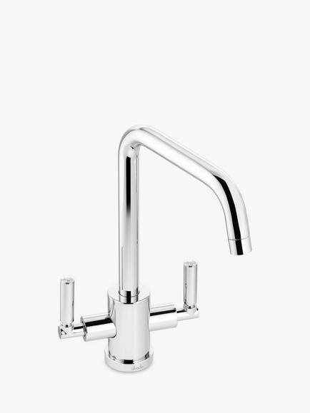 Abode Atlas Quad Monobloc 2 Lever Kitchen Tap, Chrome