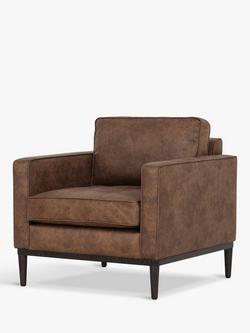 Swyft Model 02 Faux Leather Armchair, Chestnut, Chestnut