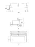 Swyft Model 05 Medium 2 Seater Faux Leather Sofa