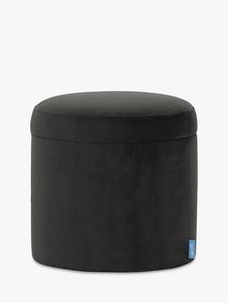 Swyft Model 03 Storage Ottoman, Velvet Charcoal