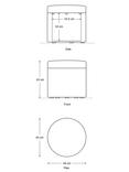 Swyft Model 03 Storage Ottoman, Boucle Ivory