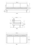 Swyft Model 01 Large 3 Seater Faux Leather Sofa