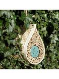 Wildlife World Dewdrop Bee & Bug Hotel, Bamboo/Pale Green