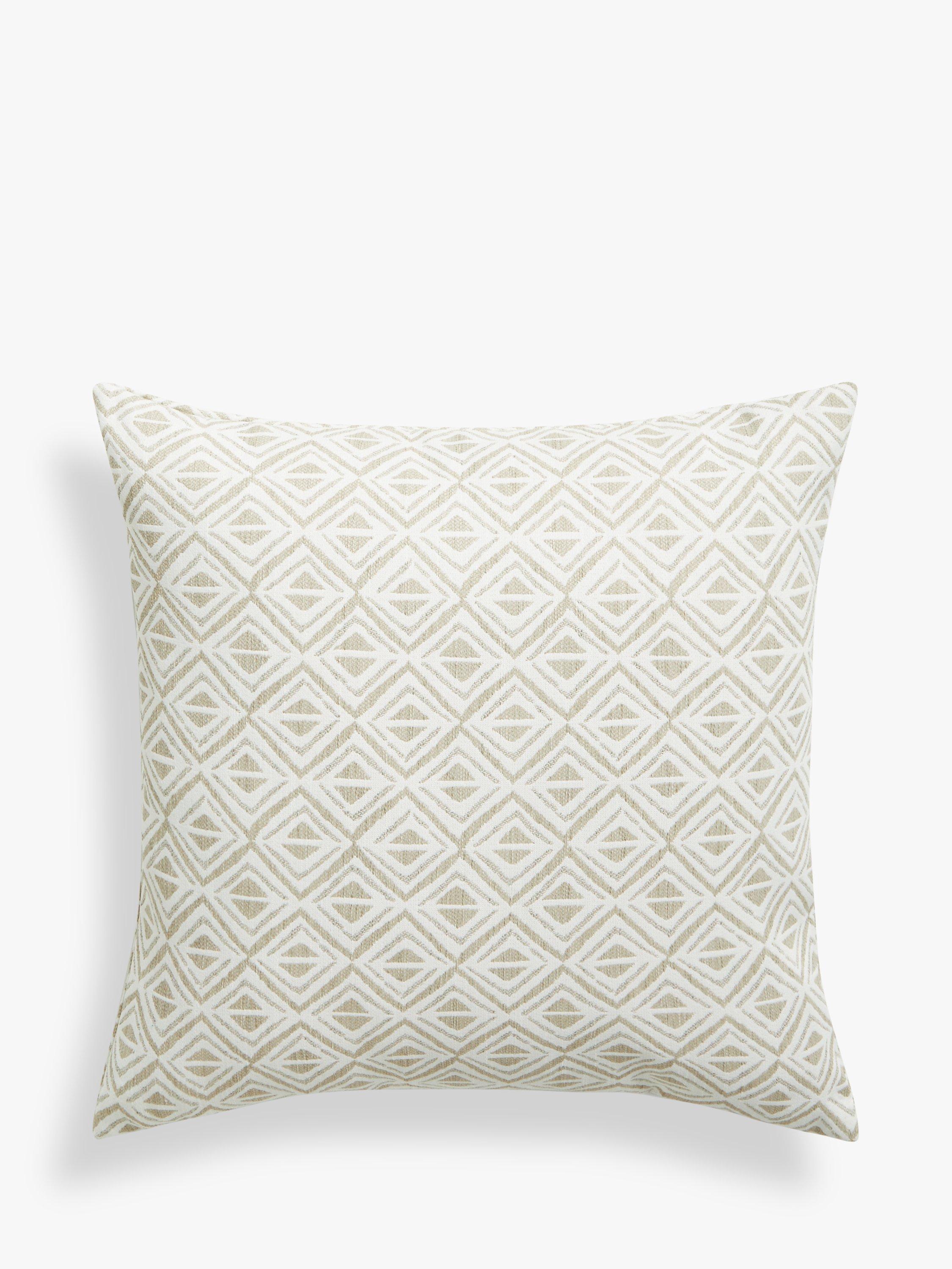 John Lewis Diamonds Indoor/Outdoor Cushion, Natural