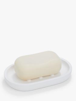 John Lewis Matt Finish Soap Dish - view 2, White