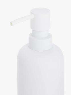 John Lewis Matt Finish Soap Dispenser - view 2, White