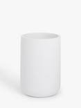 John Lewis Matt Finish Bathroom Tumbler, White