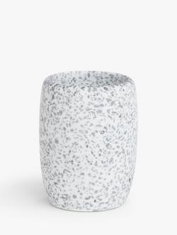 John Lewis Terrazzo Bathroom Tumbler, Natural