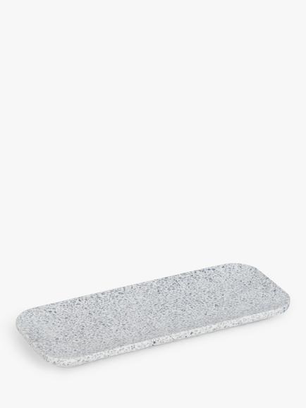 John Lewis Terrazzo Bathroom Tray, Natural