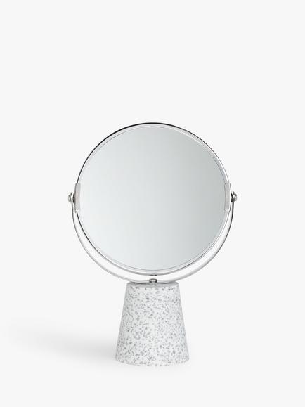 John Lewis Terrazzo Pedestal Mirror - view 2, Natural