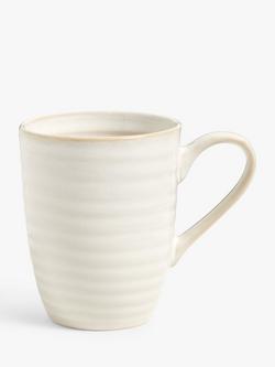 John Lewis Barista Latte Coffee Mug, 297ml, White, White