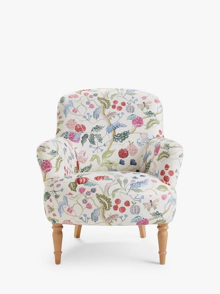 John Lewis Fireside Low Back Armchair, Light Leg, Fruit Tree Natural