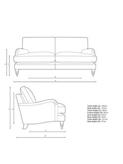 John Lewis Otley Medium 2 Seater Sofa, Light Leg - view 2, Ticking Stripe Green