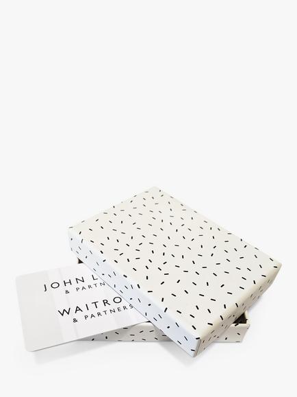Eleanor Stuart Monochrome Confetti Gift Card Gift Box, White, White