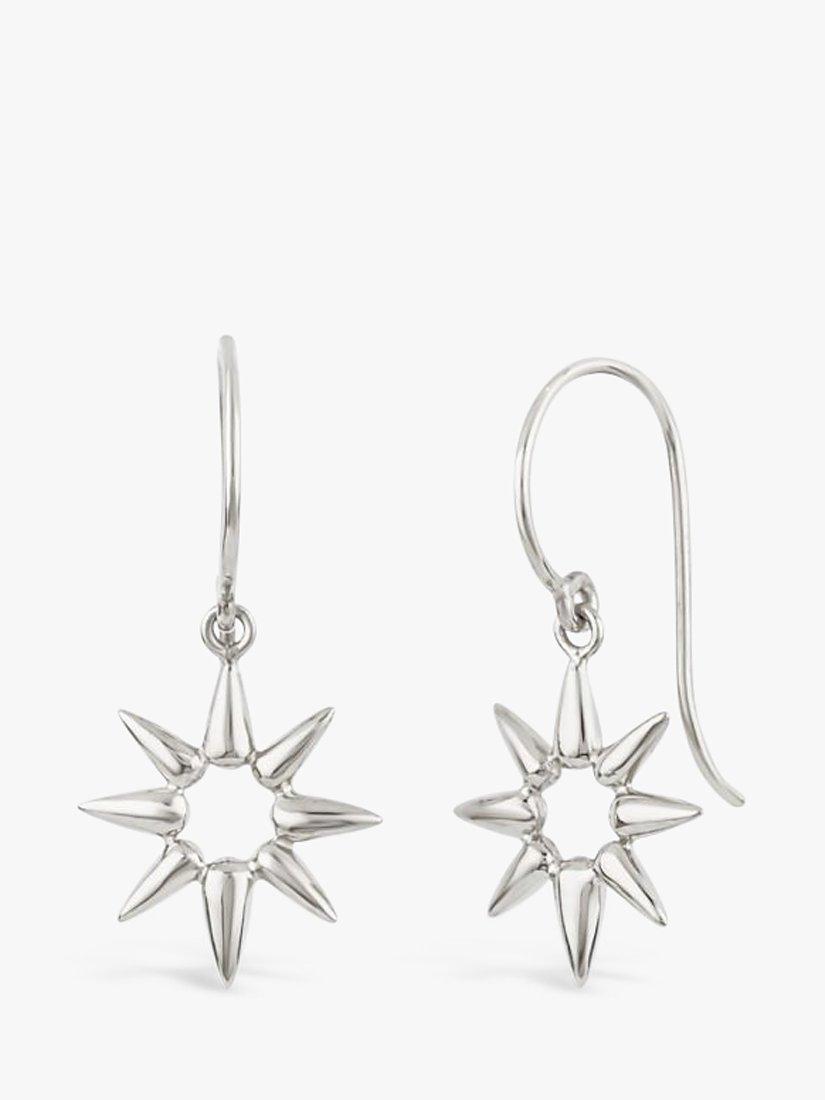 Dinny Hall Emma Sunbeam Drop Earrings, Silver
