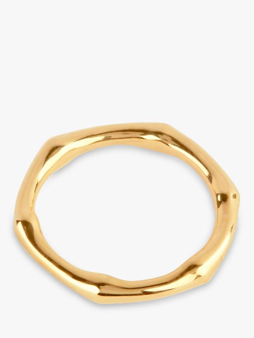 Dinny Hall Bamboo 22ct Gold Vermeil Ring, Gold
