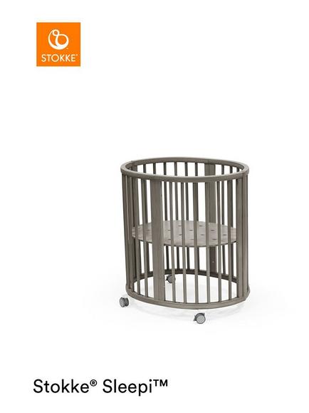 Stokke Sleepi V3 Mini Oval Crib, Haze Grey