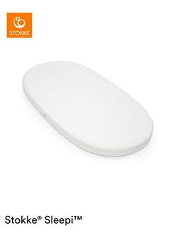 Stokke Sleepi V3 Oval Crib Mattress, White, White