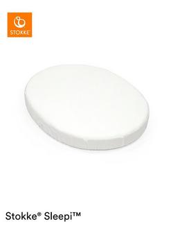 Stokke Sleepi V3 Mini Fitted Sheet, 90 x 109cm, White
