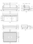 Swyft Model 04 Large 3 Seater Double Faux Leather Sofa Bed, Chestnut