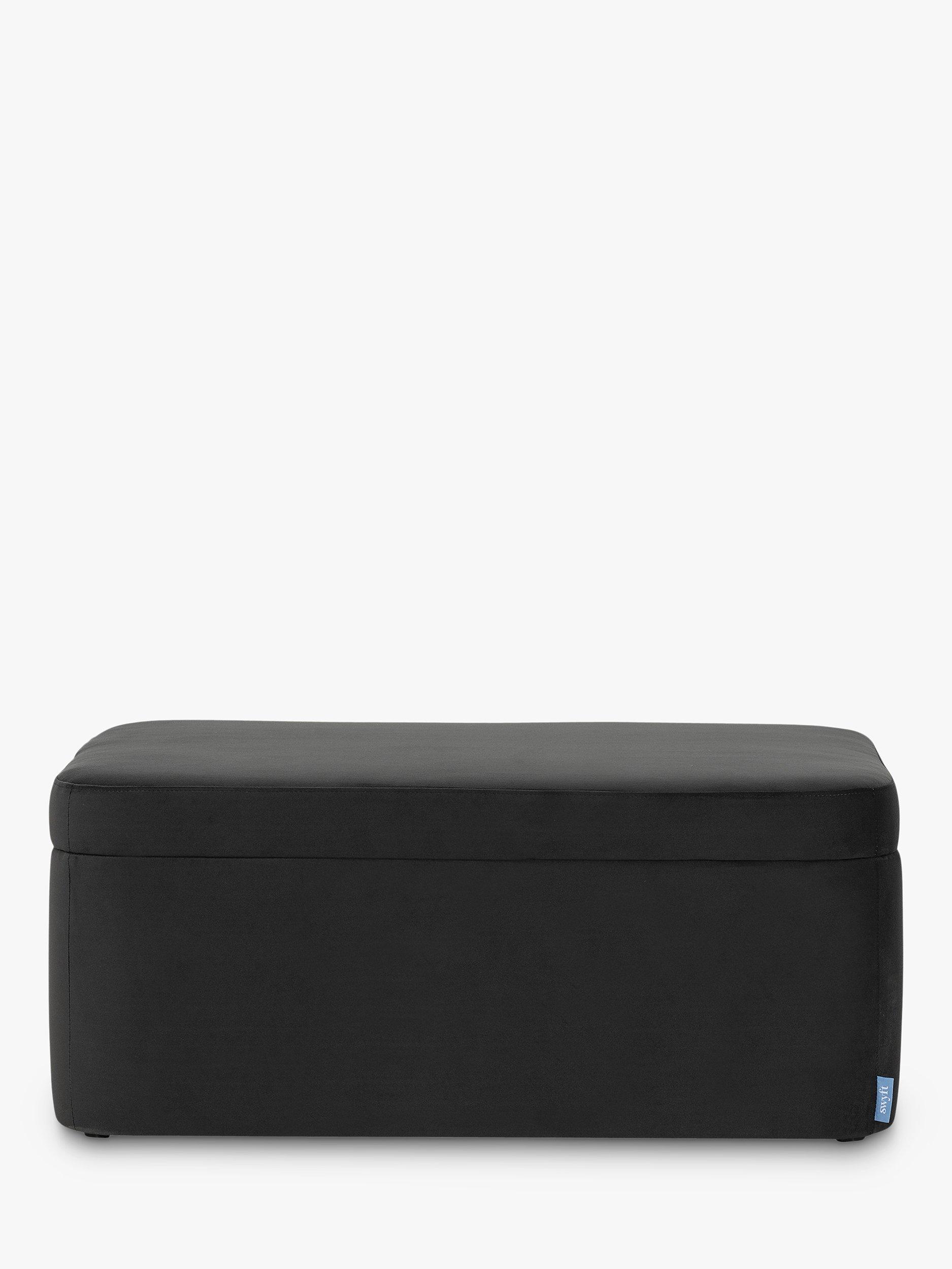 Model 02 Range, Swyft Storage 02 Ottoman, Velvet Charcoal