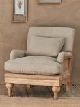 Nkuku Abe Linen Armchair, Stone