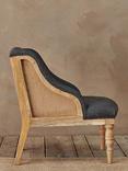 nkuku Elbu Linen Armchair, Charcoal