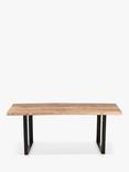 nkuku Fia 6 Seater Mango Wood Dining Table, Natural