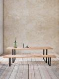 Nkuku Fia 8 Seater Mango Wood Dining Table, Natural