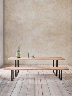 nkuku Fia 8 Seater Mango Wood Dining Table, Natural - view 2, Natural