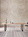 nkuku Fia 8 Seater Mango Wood Dining Table, Natural