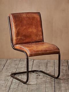 nkuku Narwana Leather Desk Chair, Aged Tan