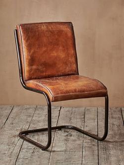 nkuku Narwana Leather Desk Chair, Aged Tan, Aged Tan