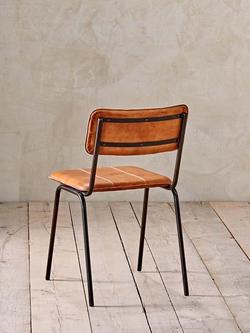 nkuku Ukari Leather Dining Chair - view 2, Aged Tan