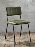 nkuku Ukari Leather Dining Chair, Rich Green