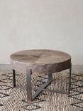 nkuku Chakala Round Reclaimed Wood Coffee Table, Natural