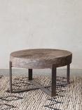 nkuku Chakala Round Reclaimed Wood Coffee Table, Natural