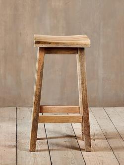 nkuku Ambi Mango Wood Tall Stool, Natural - view 2, Natural