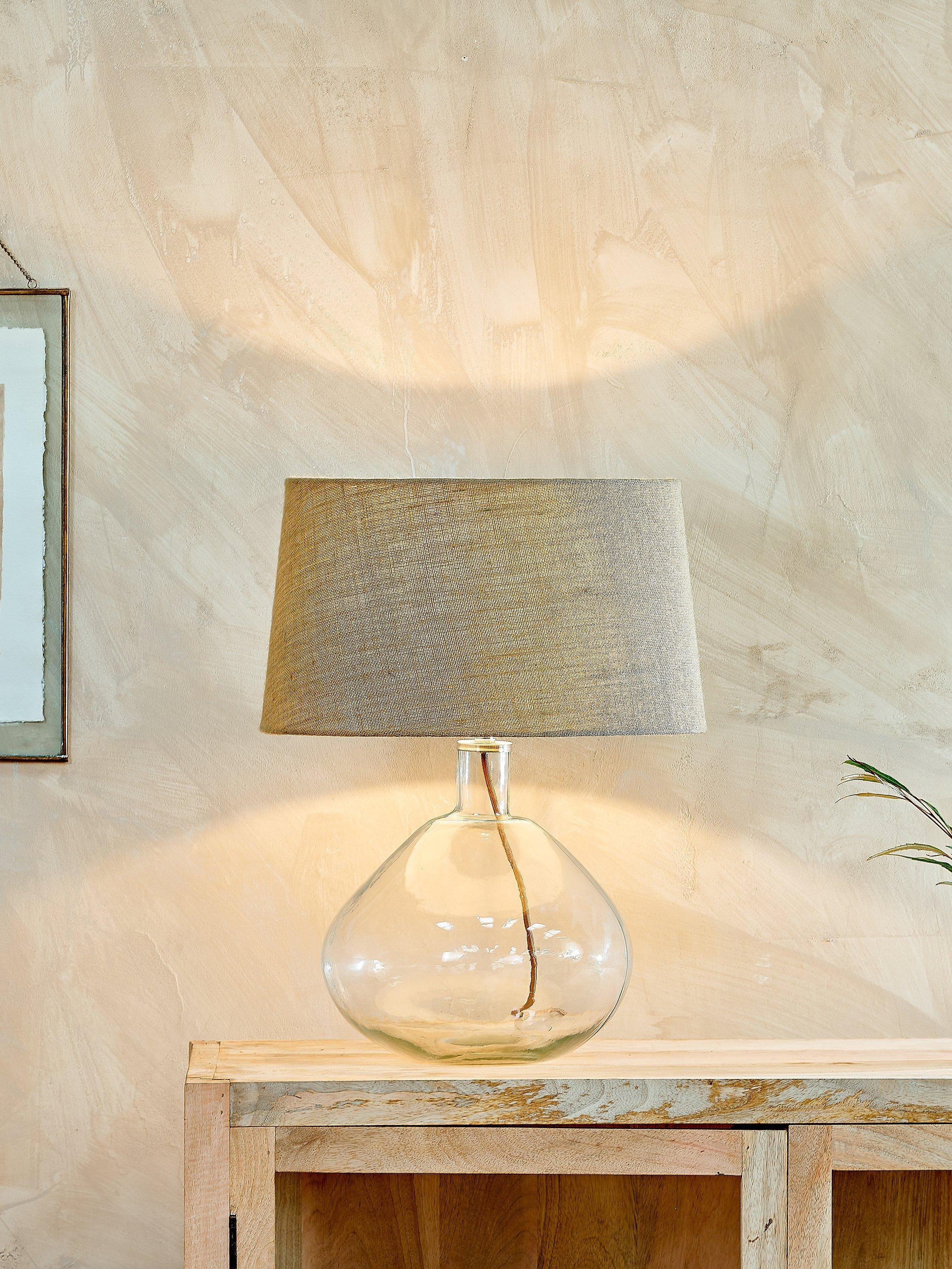 nkuku Baba Large Wide Glass Lamp Base