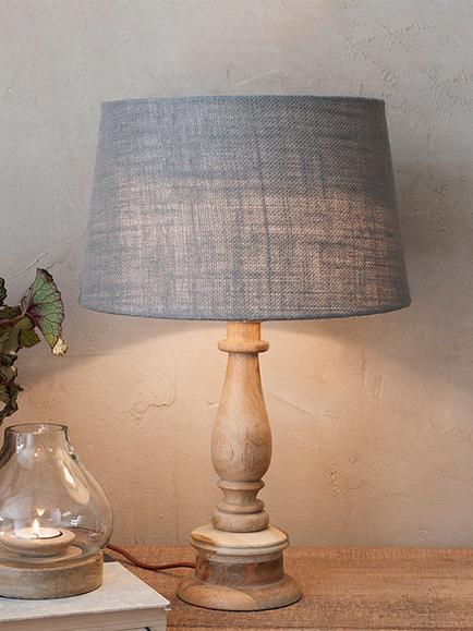 nkuku Usha Mango Wood Lamp Base, Natural, Mango Wood