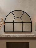 Nkuku Overmantle Arch Window Wall Mirror, 80 x 100cm