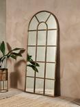 Nkuku Full Length Arch Window Wall Mirror, 180 x 80cm