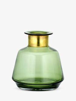 nkuku Miza Vase, H20.5cm, Green