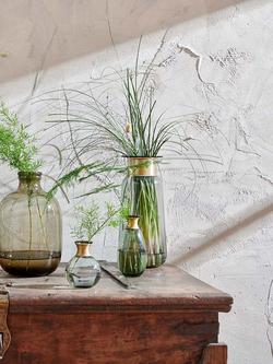 nkuku Miza Vase, H20.5cm - view 2, Green