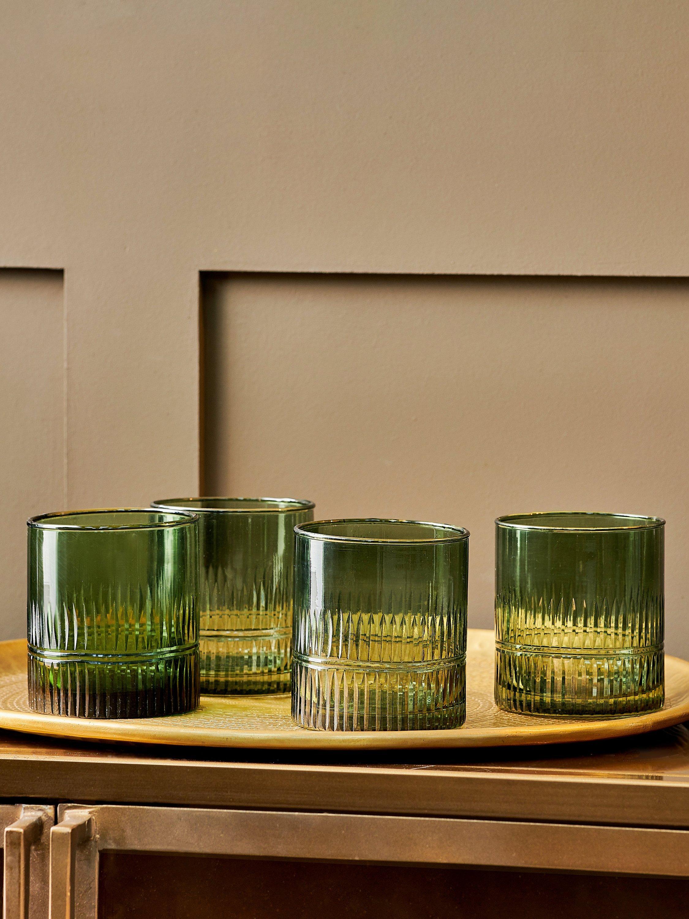 Nkuku Mila Glass Tumbler, Set of 4, 325ml