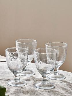 nkuku Yala Wine Glass, Set of 4, 240ml, Clear, Clear