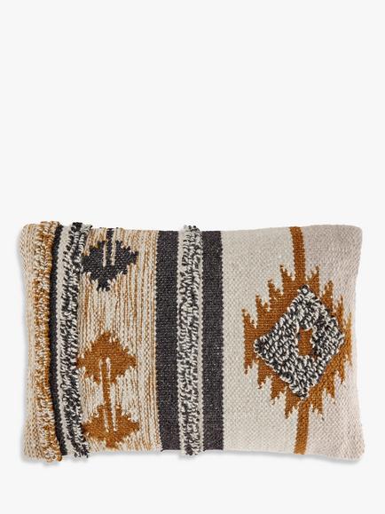 nkuku Tussi Sia Cushion Cover, Mustard/Grey, Mustard/Grey
