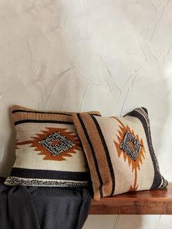 nkuku Tussi Mara Cushion Cover, Mustard/Grey - view 2, Mustard/Grey