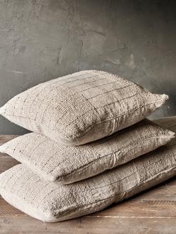 nkuku Mayla Rectangular Cushion Cover, Natural - view 2, Natural