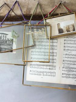 nkuku Kiko Glazed Portrait Photo Frame, Antique Brass, Antique Brass